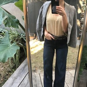 vintage grey wool blazer